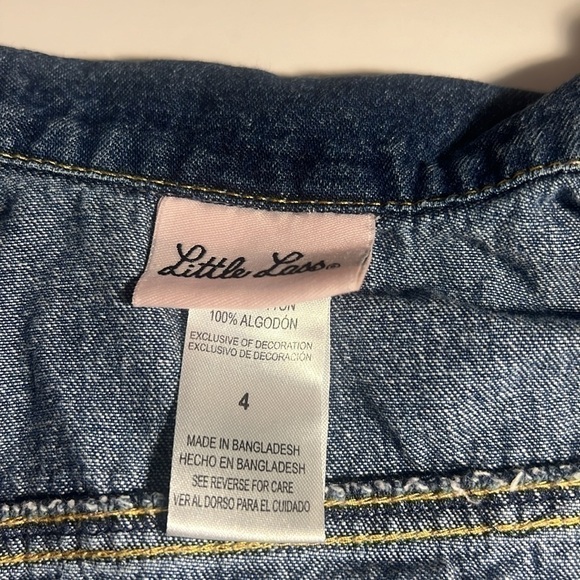 👧🏻 Little lass jeans vest size 4 - Picture 6 of 8
